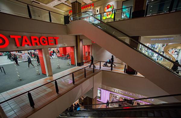 Shoppers Inside The Atlantic Terminal Mall Ahead of Retail Sales Figures