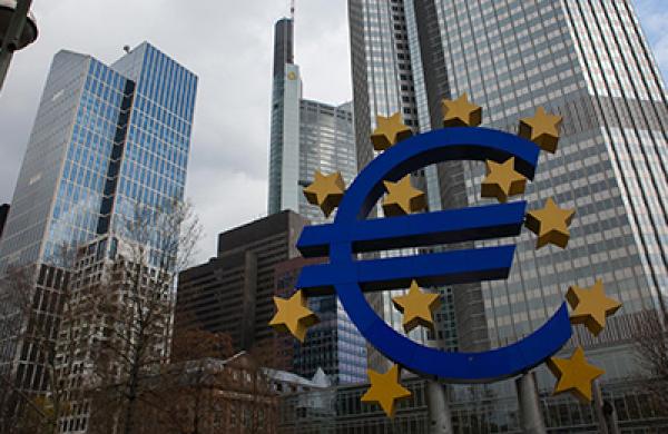 Frankfurt's Financial District As German Business Confidence Falls Due To Sanctions Against Russia