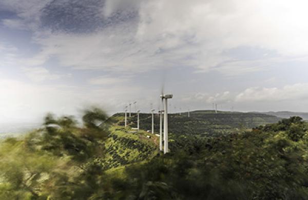 Wind Turbines At Bharat Light & Power Ltd.'s Rewalkawadi Windfarm