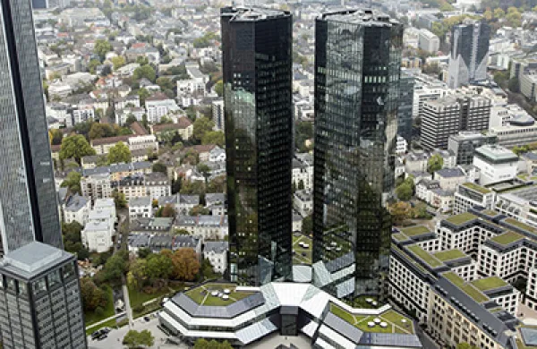 European Central Bank Headquarters And Frankfurt's Financial District Ahead Of Comprehensive Bank Assessment