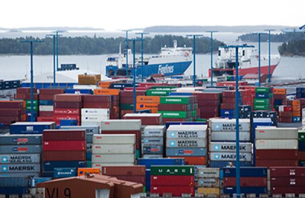 Finnlines Oyj Shipping Company At Vuosaari Port