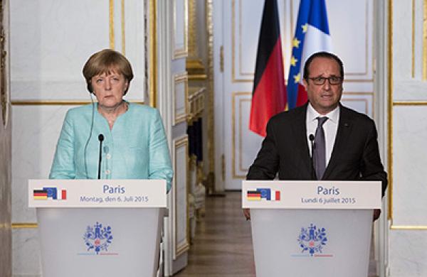 Germany's Chancellor Angela Merkel And France's President Francois Hollande Meet To Access Greek Situation