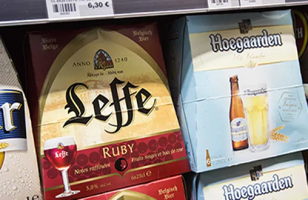 AB InBev And SABMiller Beers On Display Following $106 Billion Deal