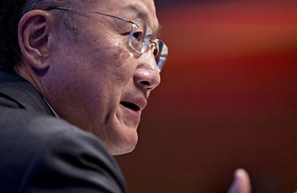 Christine Lagarde And Jim Yong Kim Hold News Conferences During IMF/World Bank Spring Meetings
