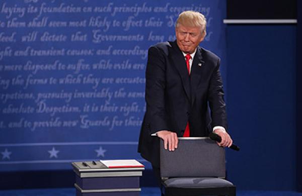 Candidates Hillary Clinton And Donald Trump Hold Second Presidential Debate At Washington University