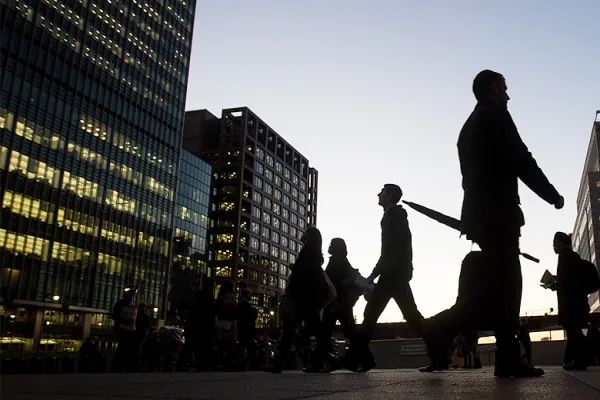 JP Morgan offices in the Canary Wharf district, London (Simon Dawson/Bloomberg)