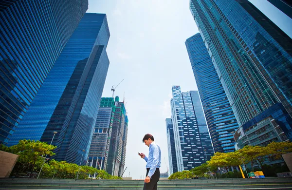 The central business district of Singapore (Sam Kang Li/Bloomberg)
