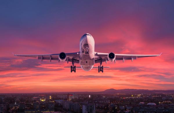 Airplane is flying