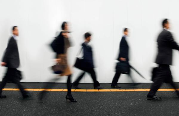 Businesspeople Walking to Work