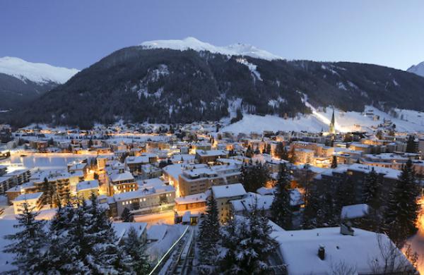 The Schatzalp area above the town of Davos, Switzerland (photo credit: Chris Ratcliffe/Bloomberg).
