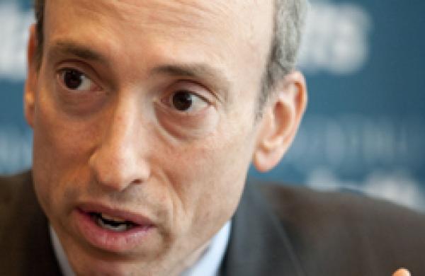 Gary Gensler Speaks During An Interview