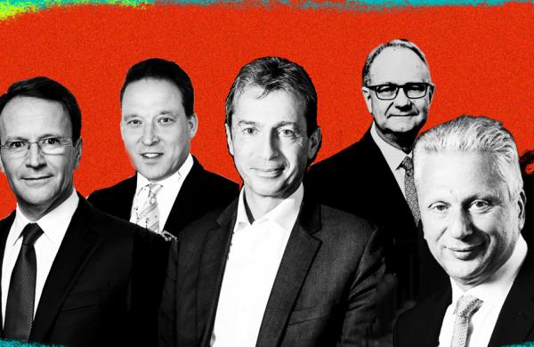 From left: Ulf Mark Schneider, Matthias Zachert, Guillaume Faury, Mark Cutifani, Aiman Ezzat (Courtesy photos)