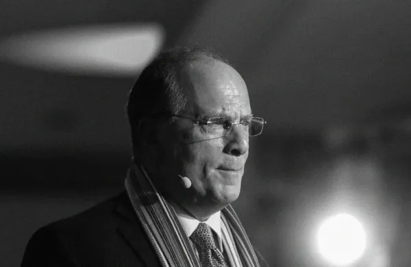 Larry Fink (Simon Dawson/Bloomberg)