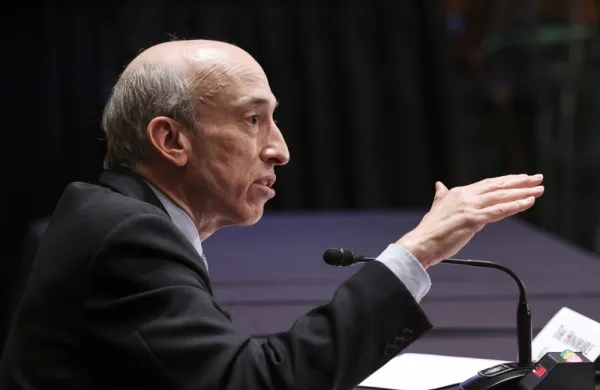 Gary Gensler, Chairman of the SEC (Evelyn Hockstein/Bloomberg)