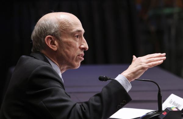 Gary Gensler, Chairman of the SEC (Evelyn Hockstein/Bloomberg)