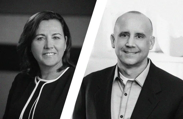 Noreen Beaman, CEO of Brinker Capital and Eric Clarke, CEO of Orion Advisor Services (Courtesy photos)