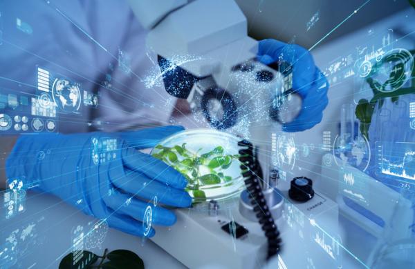 Biotechnology concept. Food tech. Nutritional science.