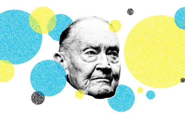 Jack Bogle. (Illustration by II; Peter Foley/Bloomberg)