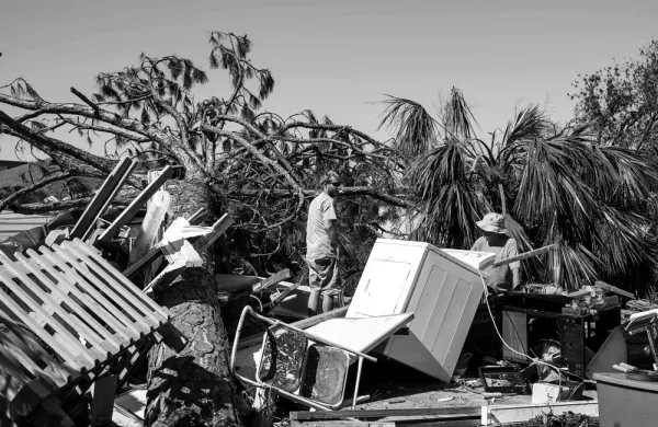 The aftermath of Hurricane Michael. Credit: Zack Wittman/Bloomberg