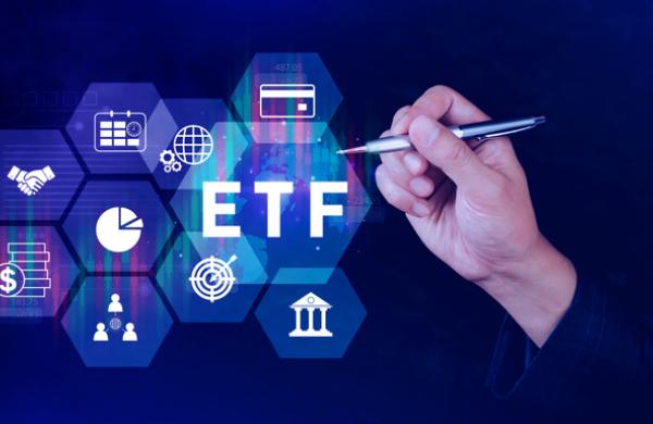 ETF investment concept, Exchange Traded Fund, ETF stock options and stock market index fund, Growing Wealth in the Financial Market.