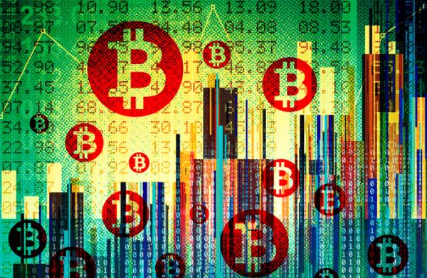 Bitcoin graphic illustration