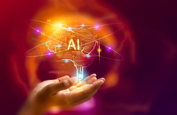 Internet technology and people's networks use AI to help with work, AI Learning or artificial intelligence in business and modern technology, AI technology in everyday life.