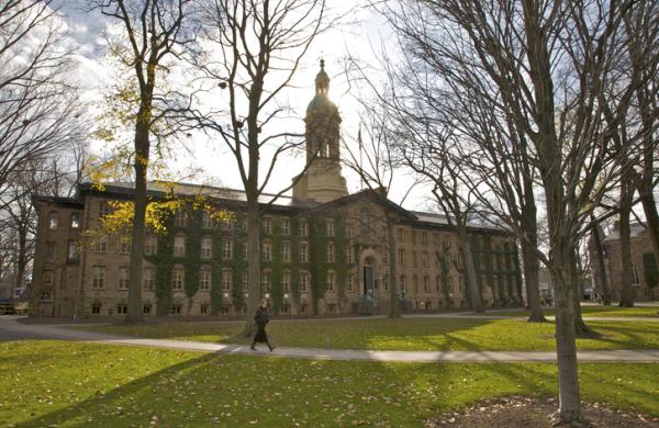 Nassau Hall, oldest building on Princeton campus, 1754, Princeton University, Princeton, NJ, USA