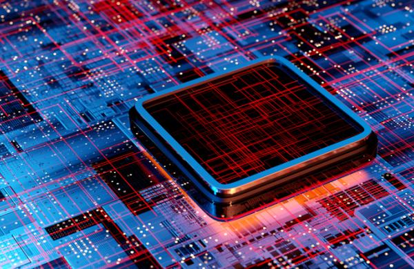 CPU and Computer chip concept