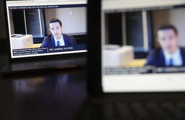 Gabe Plotkin, during a House Financial Services Committee hearing. (Daniel Acker/Bloomberg)