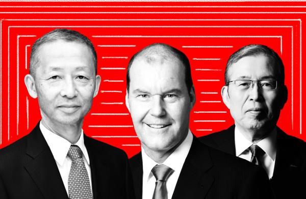 Yasuhiko Saitoh, Christophe Weber, Shigenobu Nagamori (Courtesy photos)