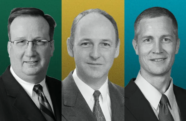 From left to right: Paul Finlayson, Stuart Lawson, Matt Smith.