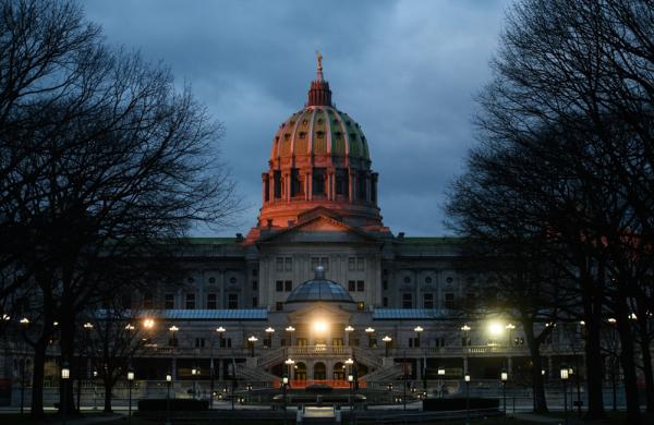 The Pennsylvania State Capitol building. (Justin Merriman/Bloomberg)