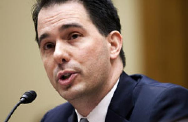 Wisconsin Gov. Scott Walker At Hearing On Municipal Debt