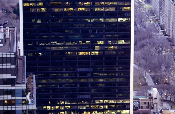 Sculptor Capital headquarters in New York. (Andrew Harrer/Bloomberg)