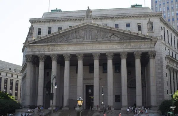 New York State Supreme Court. (Cedric von Niederhausern/Bloomberg)