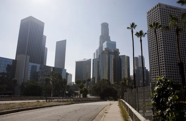 Downtown Los Angeles, California. (Patrick T. Fallon/Bloomberg)