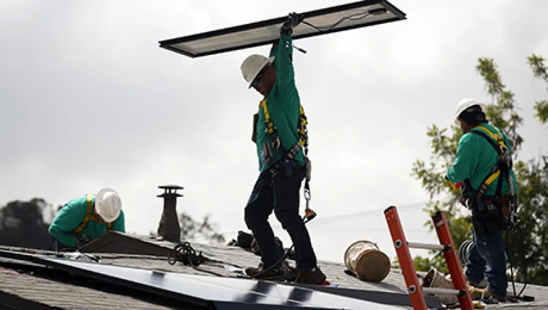 A SolarCity Installation As Earnings Figures Are Released A SolarCity Installation As Earnings Figures Are Released