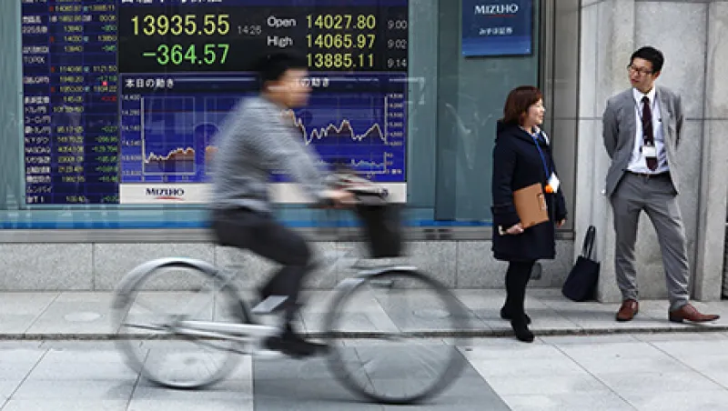 Images Of Stocks Boards As Japan Stocks Cap Worst Week Since June on Yen Images Of Stocks Boards As Japan Stocks Cap Worst Week Since June on Yen