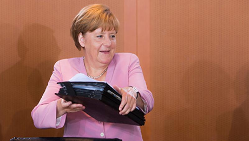 Germany's Chancellor Angela Merkel Attends Cabinet Meeting As Lawmakers Balk At Greek Deal Germany's Chancellor Angela Merkel Attends Cabinet Meeting As Lawmakers Balk At Greek Deal