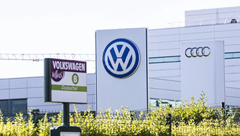Volkswagen AG Automobiles Await Shipping At A Distribution Logistics Park As German Prosecutor Opens Emissions Probe Into Former CEO Volkswagen AG Automobiles Await Shipping At A Distribution Logistics Park As German Prosecutor Opens Emissions Probe Into Former CEO
