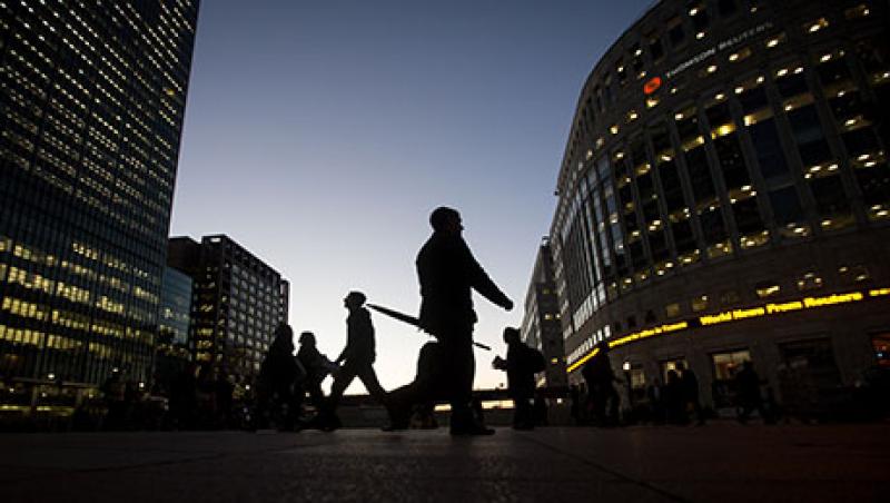 Canary Wharf Business, Financial And Shopping District As Britons Are Worried About The Outlook For The Economy Canary Wharf Business, Financial And Shopping District As Britons Are Worried About The Outlook For The Economy