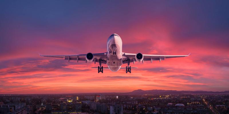 Airplane is flying