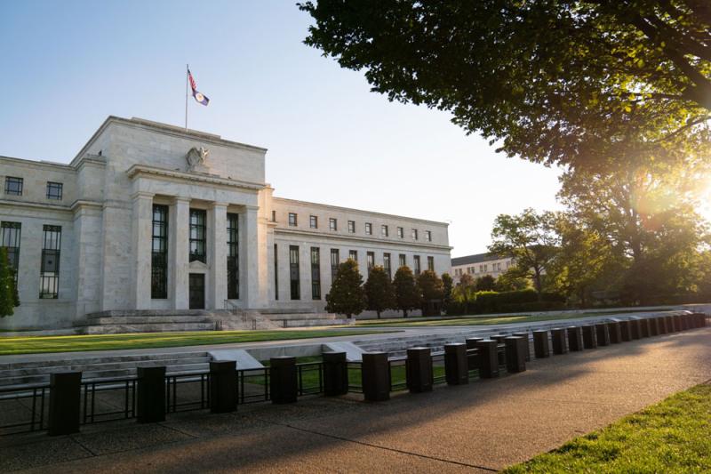 The Federal Reserve building in Washington, D.C. (Erin Scott/Bloomberg)