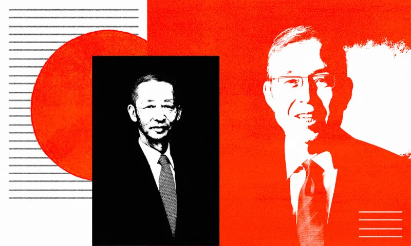 Yasuhiko Saitoh, CEO of Shin-Etsu Chemical Co. and Shigenobu Nagamori, CEO of Nidec. (Illustration by II / courtesy photographs) Yasuhiko Saitoh, CEO of Shin-Etsu Chemical Co. and Shigenobu Nagamori, CEO of Nidec. (Illustration by II / courtesy photographs)