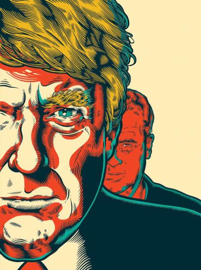 Donald Trump and Robert Mercer. (Illustration by Tim McDonagh) Donald Trump and Robert Mercer. (Illustration by Tim McDonagh)