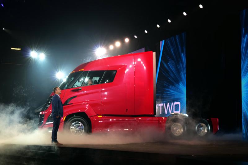 Nikola CEO Mark Russell at the Nikola World 2019 event. (Courtesy Isaac Sloan/NikolaMotor)